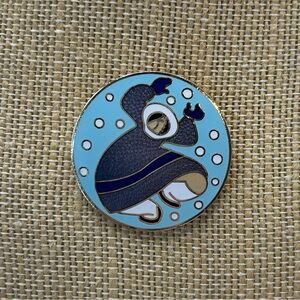 Dancing Eskimo Woman Enameled Brooch by Barbara Lavallee